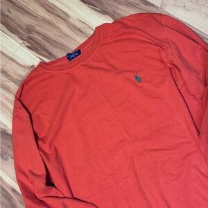 Polo | Orange Long Sleeve Logo Tee
